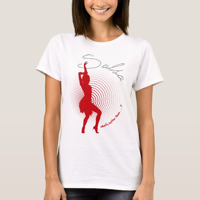 T-shirt Ce qui est plus chaud que le Salsa (Devant)