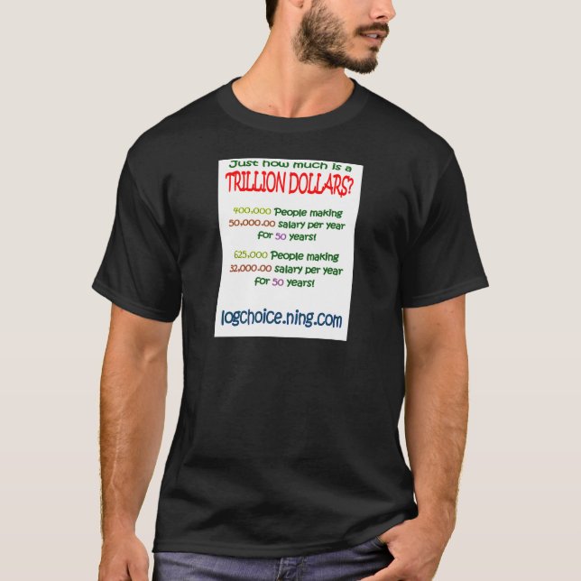 T-shirt Ce qui est un trillion (Devant)