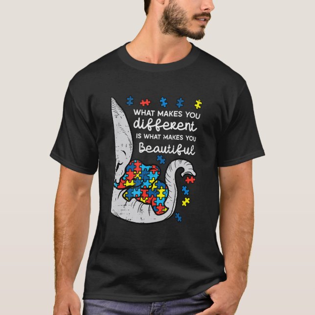 T-shirt Ce qui fait de vous différents Sensibilisations su (Devant)