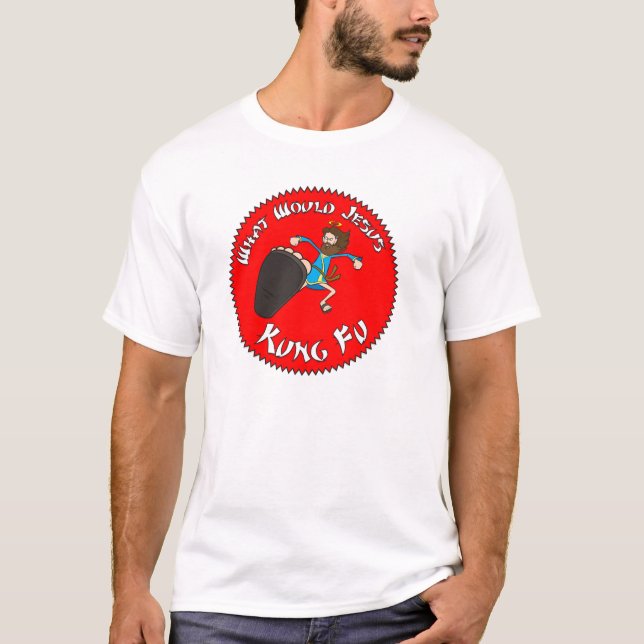 T-shirt Ce qui Jésus Kung Fu (Devant)