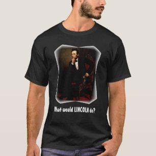 T-shirt Ce qui Lincoln ferait la chemise (foncée}