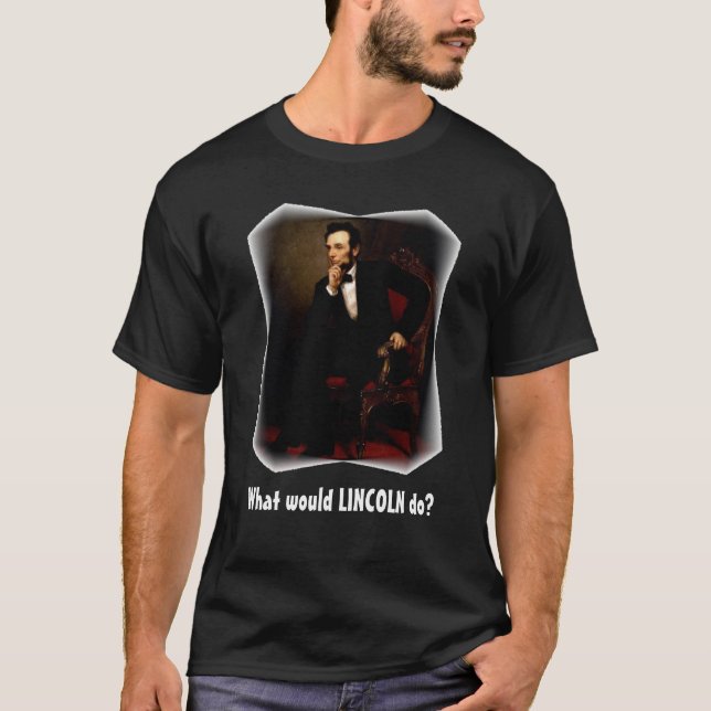 T-shirt Ce qui Lincoln ferait la chemise (foncée} (Devant)