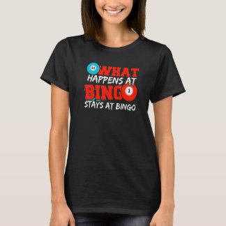 T-shirt Ce Qui Se Passe Au Bingo Reste Au Bingo Joueur de