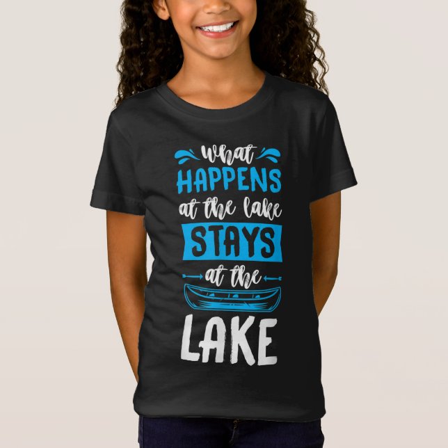 T-Shirt Ce Qui Se Passe Au Lac Reste Au Lac Paddle (Devant)