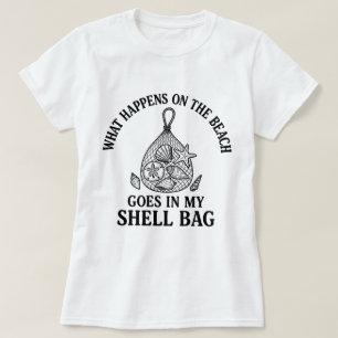 T-shirt Ce qui se passe sur la plage, va dans mon sac de c