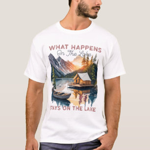 T-shirt Ce qui se passe sur le lac reste sur le lac