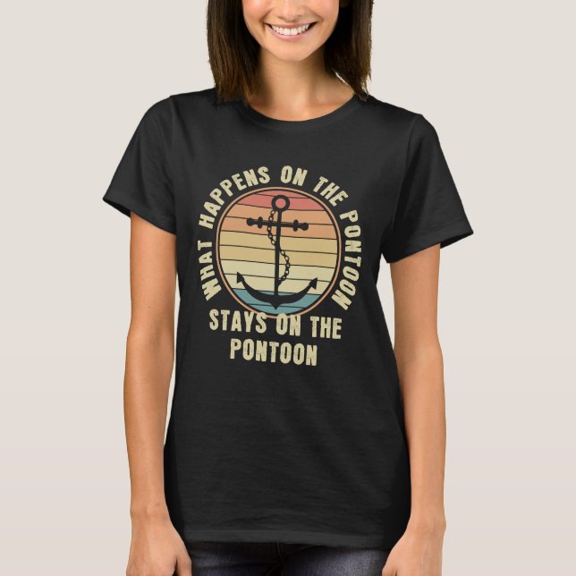 T-shirt Ce qui se passe sur le ponton Amoureux du Ponton A (Devant)