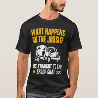 T-shirt Ce qui se passe sur l'équipe de travailleurs du bé