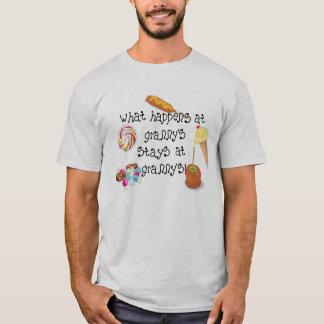 T-shirt Ce qui se produit aux SÉJOURS de mamie à mamie