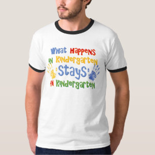 T-shirt Ce qui se produit dans le jardin d'enfants