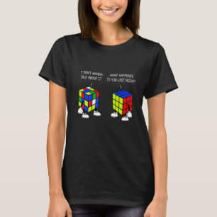 T-shirt Ce qui s'est passé Dernière nuit Cute Speed Cubing