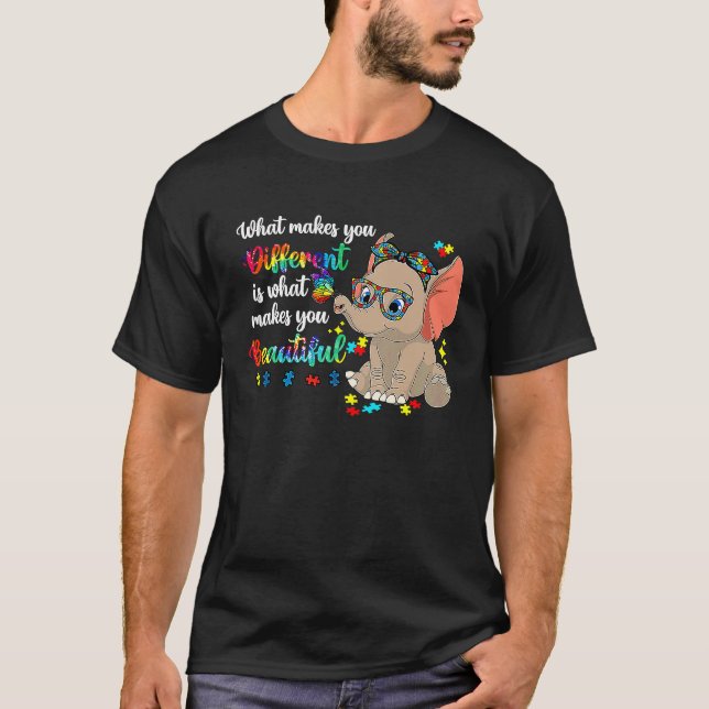 T-shirt Ce qui vous rend différent Autism Awareness Enfant (Devant)