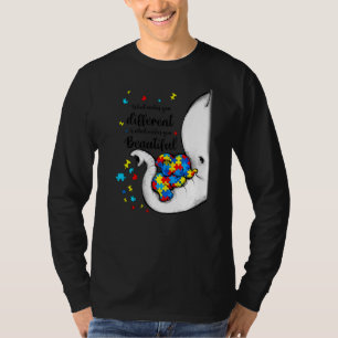 T-shirt Ce qui vous rend différents Elephant Maman Autisme