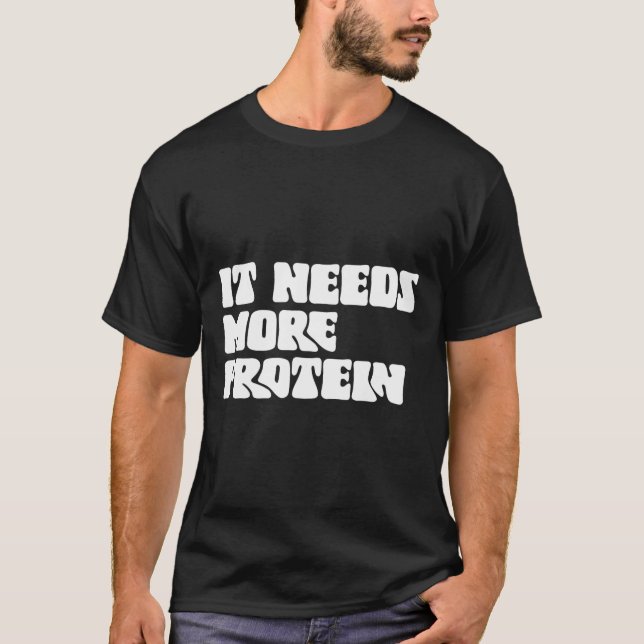 T-shirt Ce Repas A Besoin De Plus De Protéine Lover Bodybu (Devant)