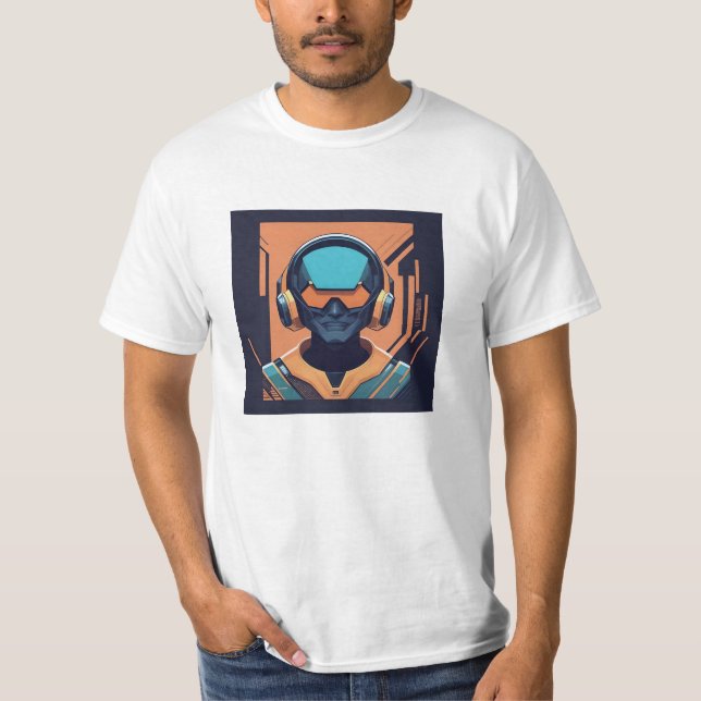 T-shirt Ce robot fou et fou se déchaîne... (Devant)