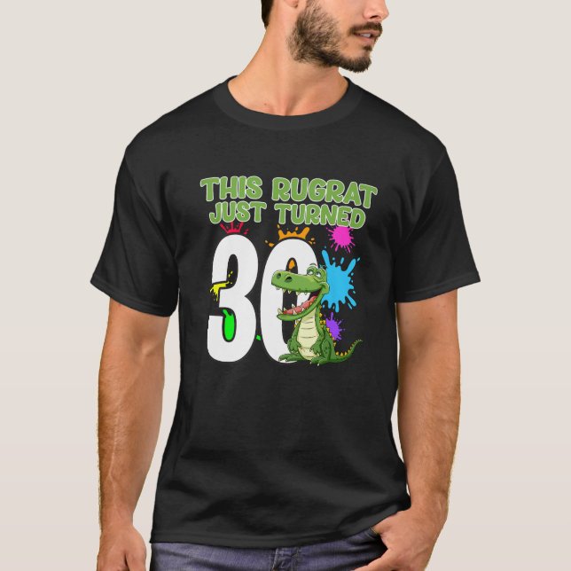 T-shirt Ce Rugrat Vient De Tourner 30ème Anniversaire Dino (Devant)