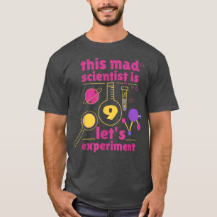 T-shirt Ce scientifique fou est 9 Anniversaire Neuvième 9e