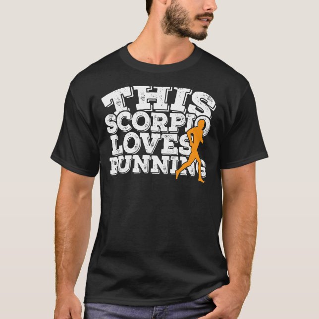 T-shirt Ce Scorpio Aime Courir (Devant)