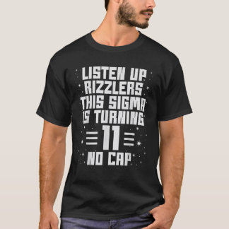 T-shirt Ce Sigma Atteint 11 Ans Garçons Filles 11E