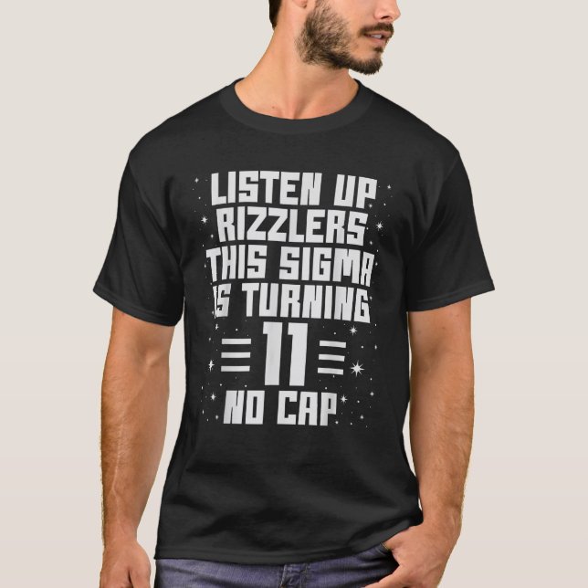 T-shirt Ce Sigma Atteint 11 Ans Garçons Filles 11E (Devant)