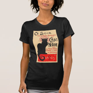T-shirt Ce Soir Le Conversation Noir, Théophile Steinlen