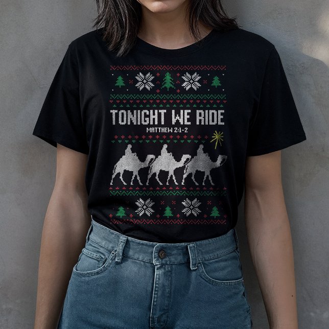 T-shirt Ce soir nous chevauchons 3 Rois Chemise de Noël sa (Créateur téléchargé)