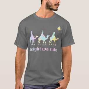 T-shirt Ce Soir, Nous Voyons Noël 3 Hommes Sages Camel Rid