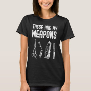T-shirt Ce Sont Mes Armes Fières Barber Squad Hair Styl