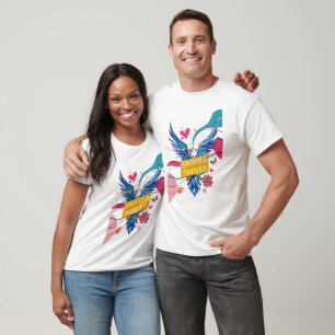 T-shirt "Ce tee 'Shared Smiles' combine tissu souple