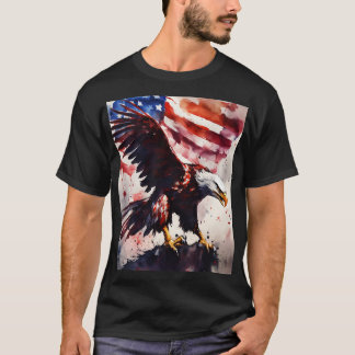 T-shirt Ce titre souligne le thème patriotique et