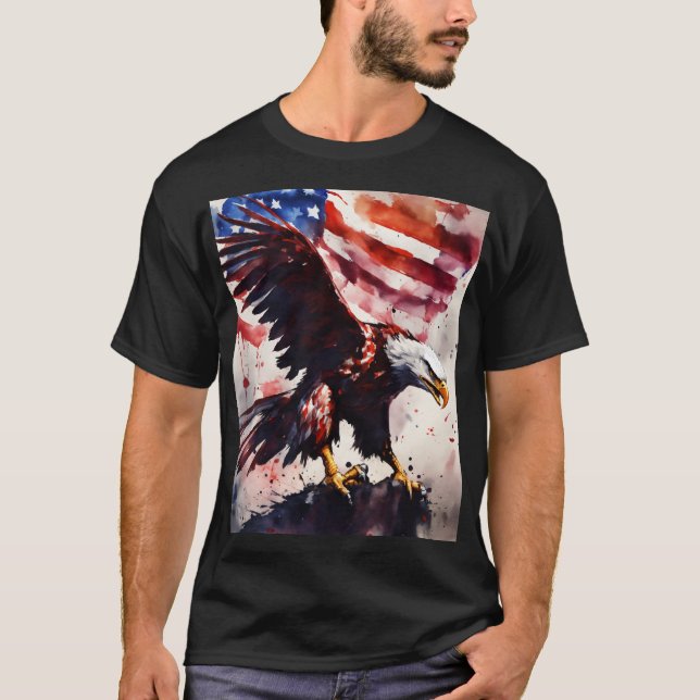 T-shirt Ce titre souligne le thème patriotique et (Devant)