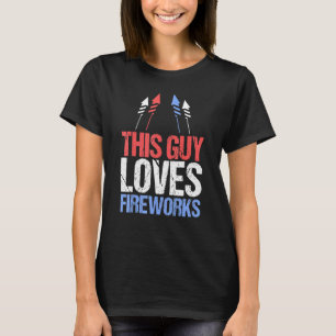 T-shirt Ce type adore les feux d'artifice 4 juillet