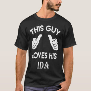 T-shirt Ce type adore son IDA Saint-Valentin Anniversaire