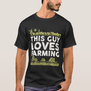 T-shirt Ce Type Aime L'Agriculture Dans L'Agriculture Agri