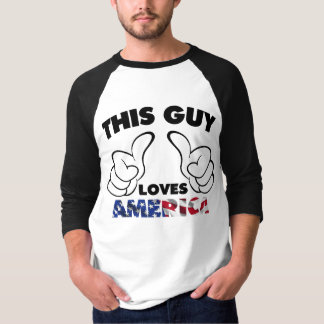 T-shirt Ce type aime l'Amérique