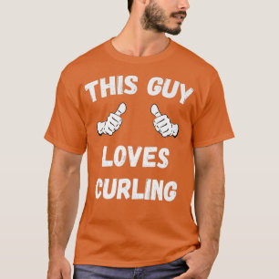 T-shirt Ce Type Aime Le Curling Thumbs Premium