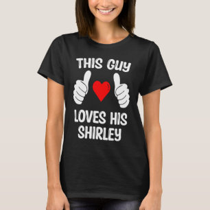 T-shirt Ce Type Aime Sa Petite Amie Shirley, Femme Valenti