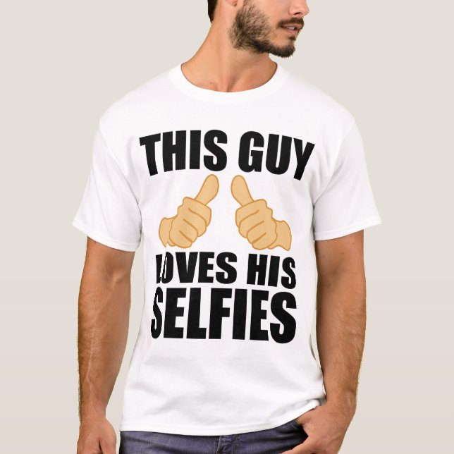 T-SHIRT CE TYPE AIME SON SELFIES (Devant)
