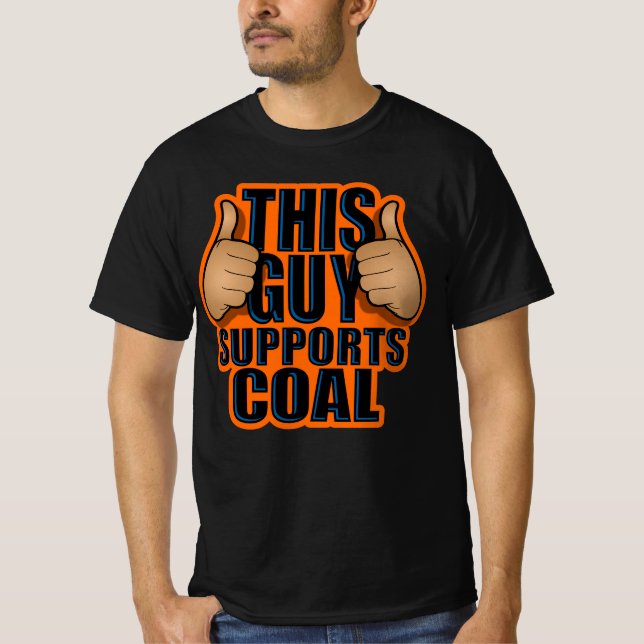 T-SHIRT CE TYPE SOUTIENT LE CHARBON (Devant)
