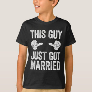 T-shirt Ce type vient de se marier Chemise de marié juste