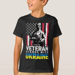 T-shirt Ce vétéran se tient avec l'Ukraine 9