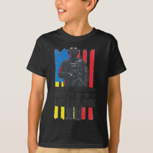 T-shirt Ce vétéran soutient l'Ukraine Soutenez l'Ukraine V