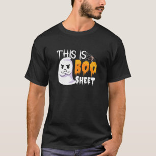T-shirt Ceci Est Bosheet Funny Halloween Lover Ghost Part