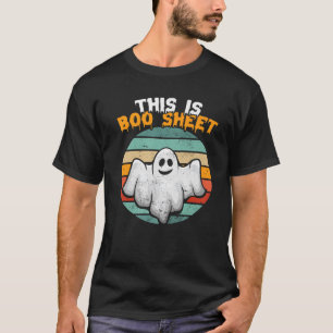 T-shirt Ceci Est Bosheet Ghost Retro Halloween Éffrayant C