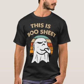 T-shirt Ceci Est Bosheet Retro HalloweenFunny Halloween f