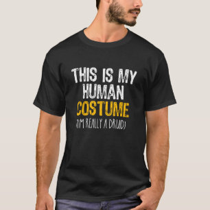 T-shirt Ceci est mon costume humain Druide Halloween pares