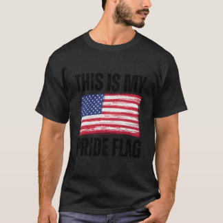 T-shirt Ceci Est Mon Drapeau De Fierté Usa Patriotique Amé