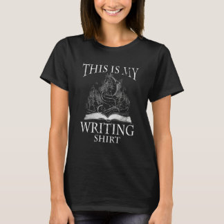 T-shirt Ceci Est Mon Écriture Auteur Écrivain Enseignant