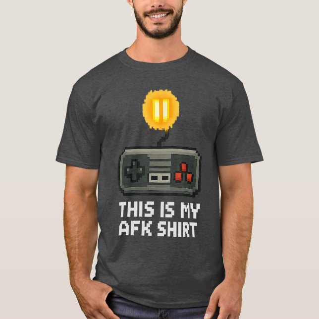 T-shirt Ceci est mon jeu vidéo rétro 8 bits de jeu AFK Gam (Devant)
