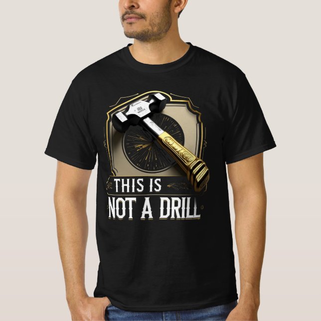 T-shirt Ceci n'est pas un exercice – Graphique de marteau  (Devant)